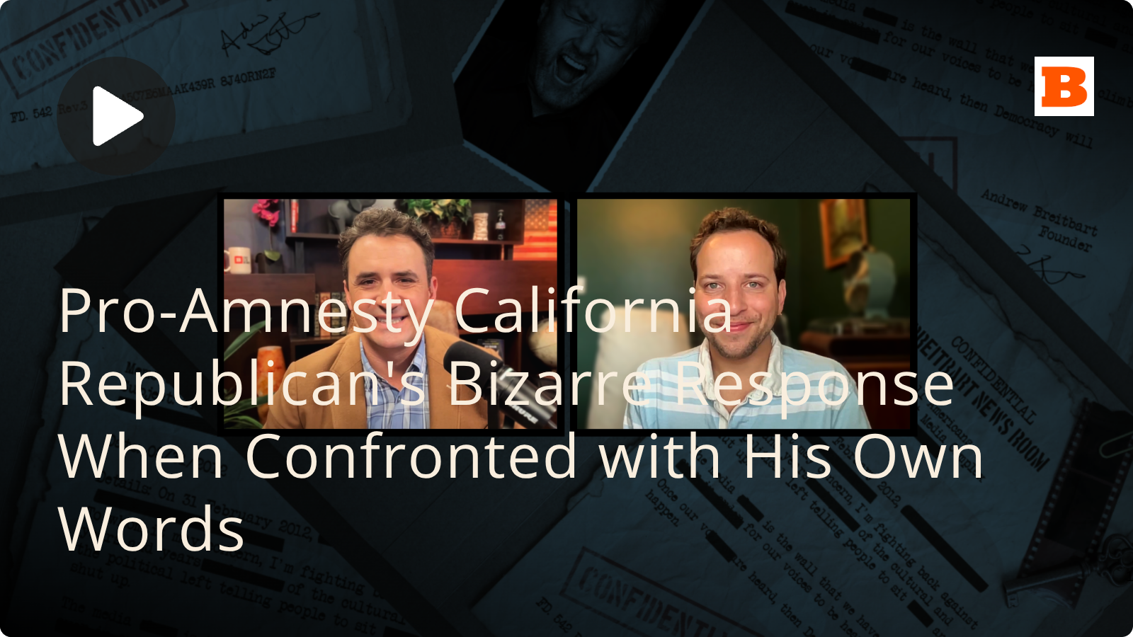 
                            Pro-Amnesty California Republican's Bizarre Response When Confronted with His Own Words